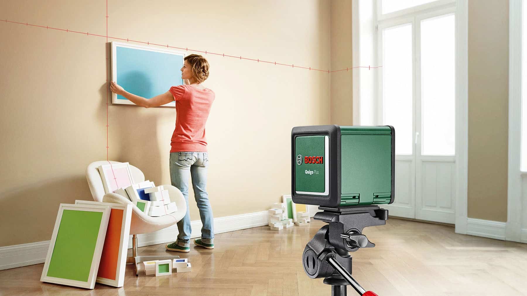 How to Use a Laser Level to Hang Pictures